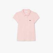 Scalloped Collar Mini Piqué Polo Shirt