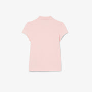 Scalloped Collar Mini Piqué Polo Shirt