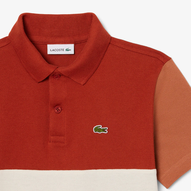 Colour-Block Petit Piqué Polo Shirt