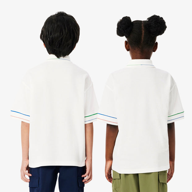 Contrast Accent Petit Piqué Polo Shirt