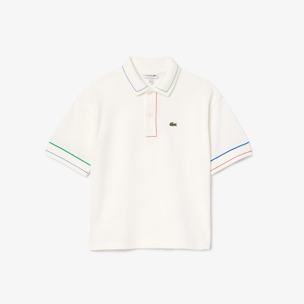 Contrast Accent Petit Piqué Polo Shirt