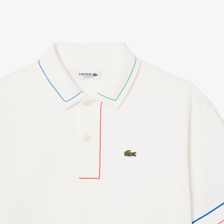 Contrast Accent Petit Piqué Polo Shirt