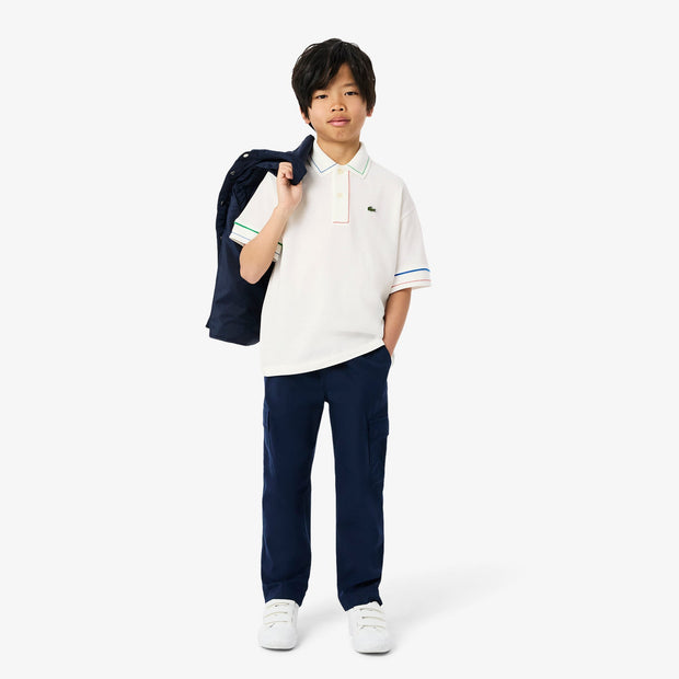 Contrast Accent Petit Piqué Polo Shirt