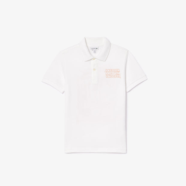 Print Petit Piqué Polo Shirt