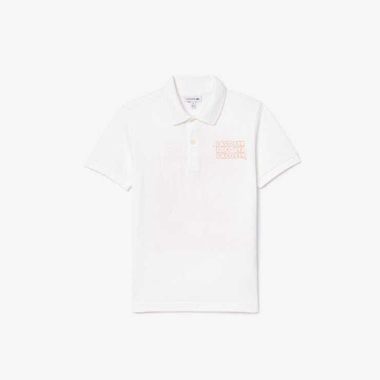 Print Petit Piqué Polo Shirt