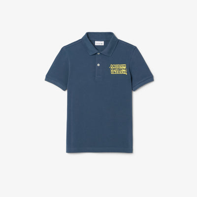 Print Petit Piqué Polo Shirt
