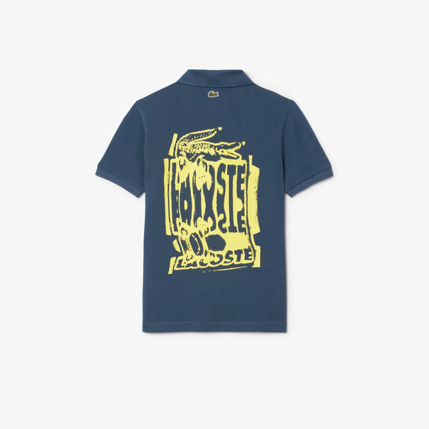 Print Petit Piqué Polo Shirt