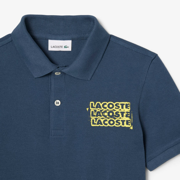 Print Petit Piqué Polo Shirt