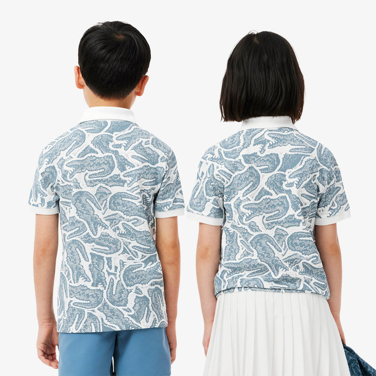Petit Piqué Print Polo Shirt