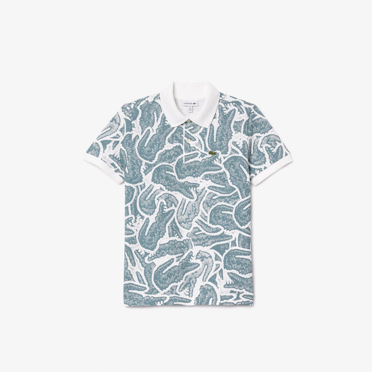 Petit Piqué Print Polo Shirt