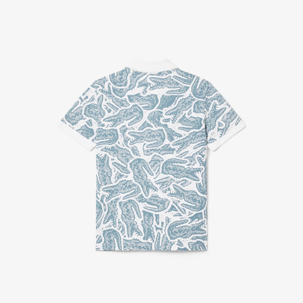 Petit Piqué Print Polo Shirt