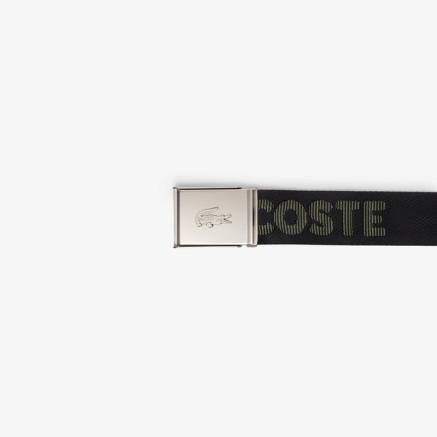 Jacquard Belt With Lacoste Branding