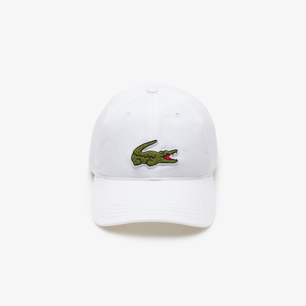Crocodile Badge Cotton Twill Cap