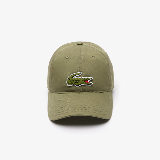Crocodile Badge Cotton Twill Cap