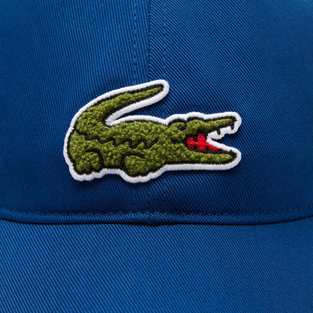Crocodile Badge Cotton Twill Cap