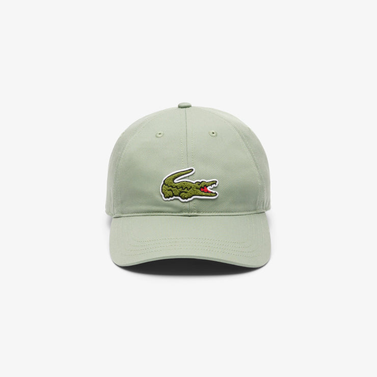 Crocodile Badge Cotton Twill Cap