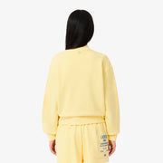 Oversized Fit Pleated Print Sweatshirt