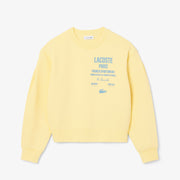 Oversized Fit Pleated Print Sweatshirt