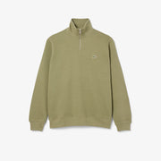 Zip-Up High Neck Interlock Sweatshirt