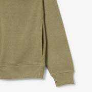 Zip-Up High Neck Interlock Sweatshirt
