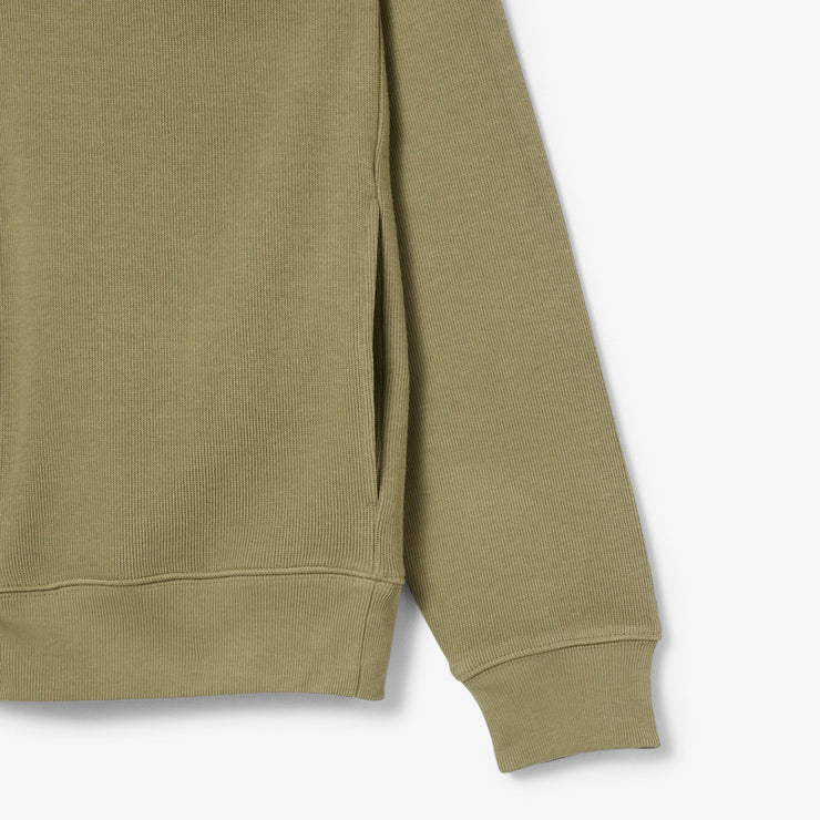 Zip-Up High Neck Interlock Sweatshirt