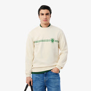 Tennis Print Fleece Sweatshirt