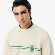 Tennis Print Fleece Sweatshirt