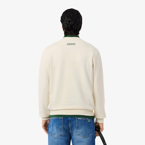 Tennis Print Fleece Sweatshirt