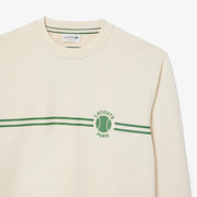 Tennis Print Fleece Sweatshirt
