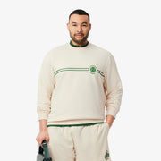 Tennis Print Fleece Sweatshirt