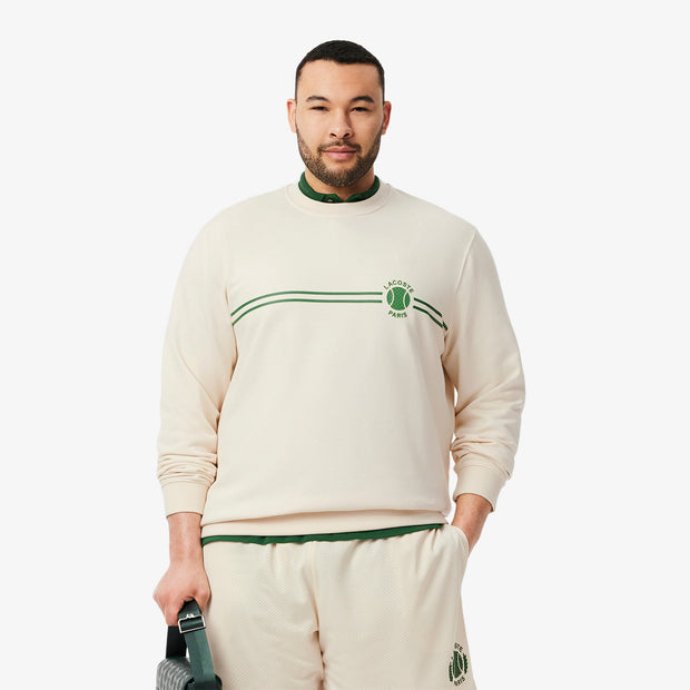 Tennis Print Fleece Sweatshirt