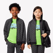High Neck Zip-Up Paris Monogram Sweatshirt