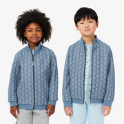 High Neck Zip-Up Paris Monogram Sweatshirt