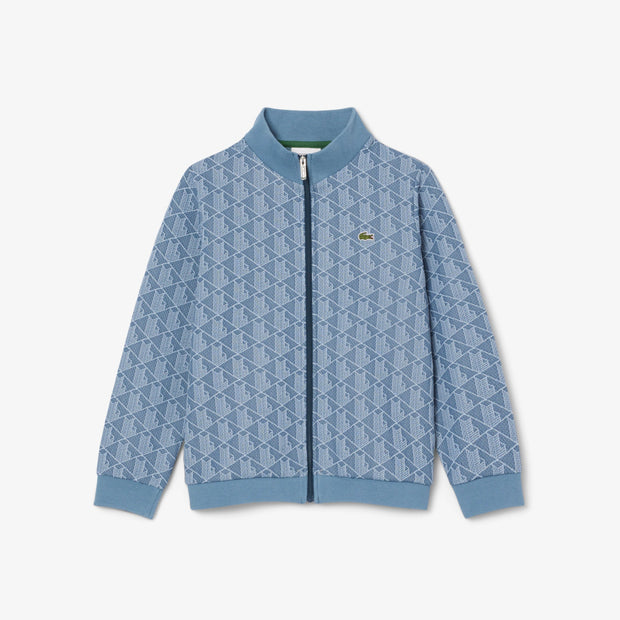 High Neck Zip-Up Paris Monogram Sweatshirt