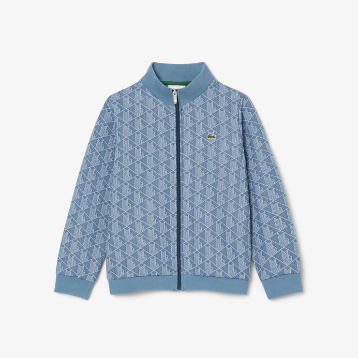 High Neck Zip-Up Paris Monogram Sweatshirt