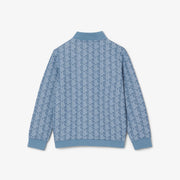 High Neck Zip-Up Paris Monogram Sweatshirt