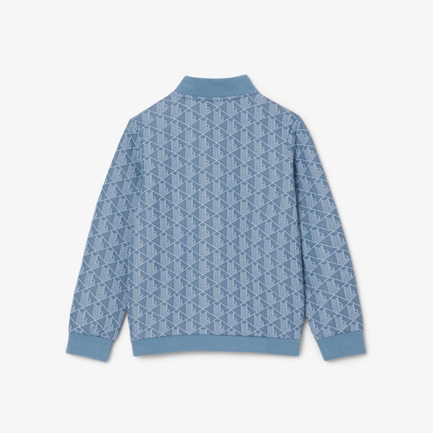 High Neck Zip-Up Paris Monogram Sweatshirt