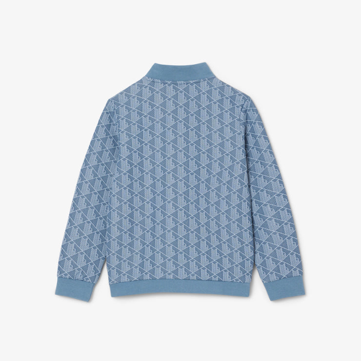 High Neck Zip-Up Paris Monogram Sweatshirt