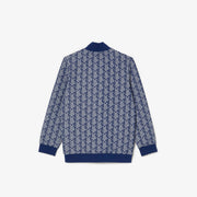 High Neck Zip-Up Paris Monogram Sweatshirt