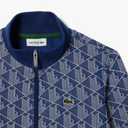 High Neck Zip-Up Paris Monogram Sweatshirt