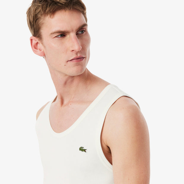 Slim Fit Ribbed Cotton Tank Top