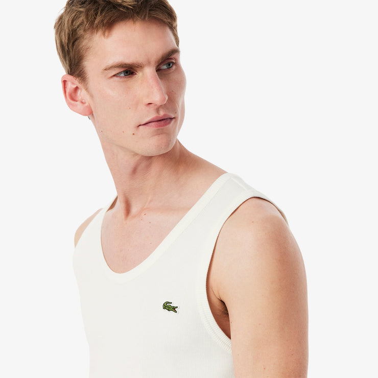Slim Fit Ribbed Cotton Tank Top