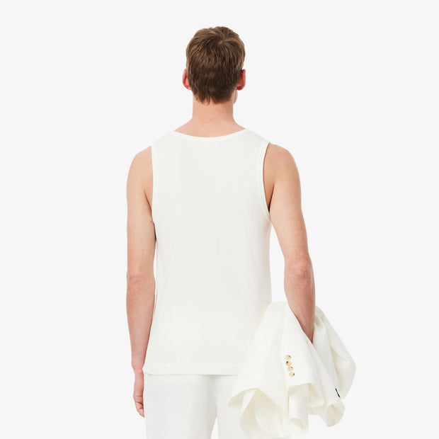 Slim Fit Ribbed Cotton Tank Top