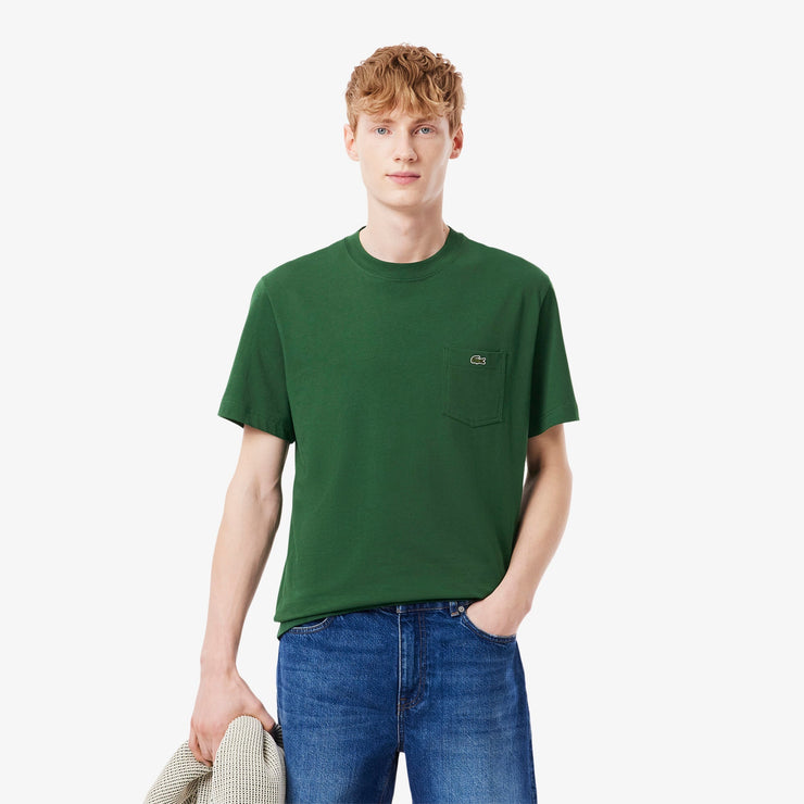 Cotton T-shirt with Breast Pocket