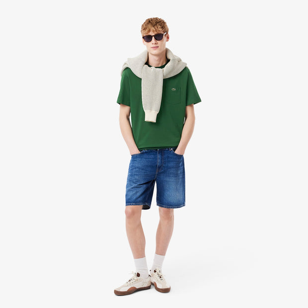 Cotton T-shirt with Breast Pocket
