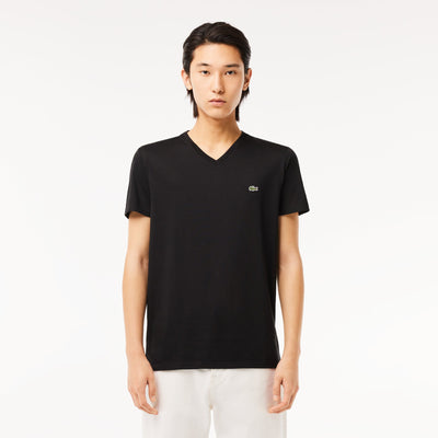 Lightweight Cotton Pima V Neck T-shirt