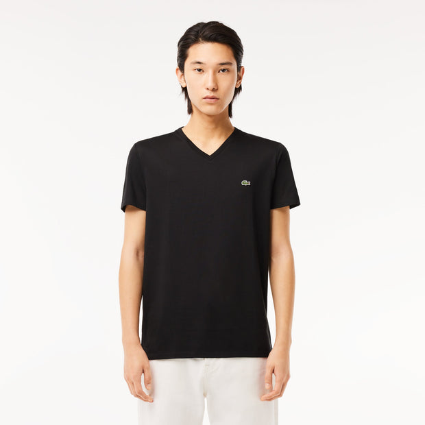 Lightweight Cotton Pima V Neck T-shirt