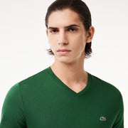 Lightweight Cotton Pima V Neck T-shirt
