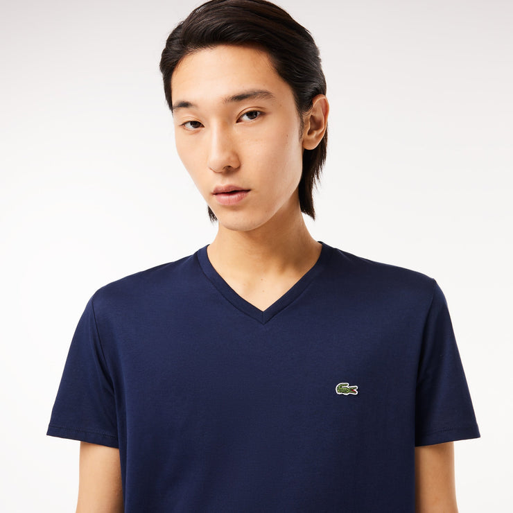 Lightweight Cotton Pima V Neck T-shirt