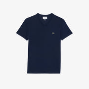 Lightweight Cotton Pima V Neck T-shirt
